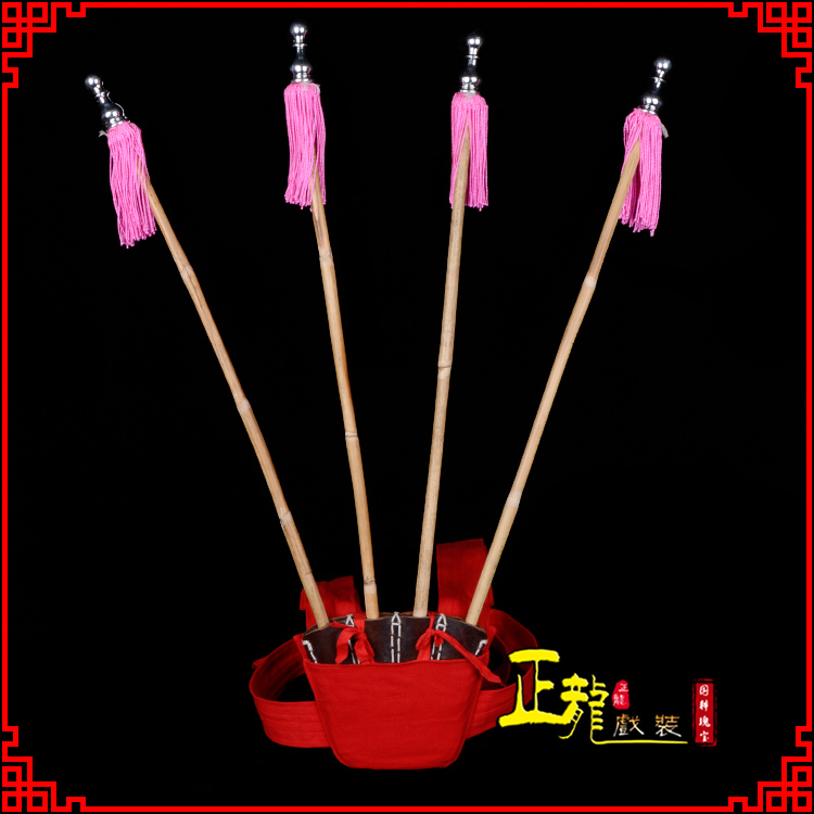 阳新戏装戏曲用品靠旗男女大靠 靠板 正宗牛皮旗杆旗架