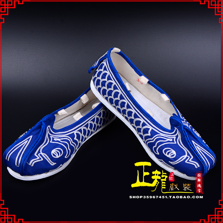 阳新戏鞋舞台演出鞋水路英雄三义斋布底鱼鳞洒