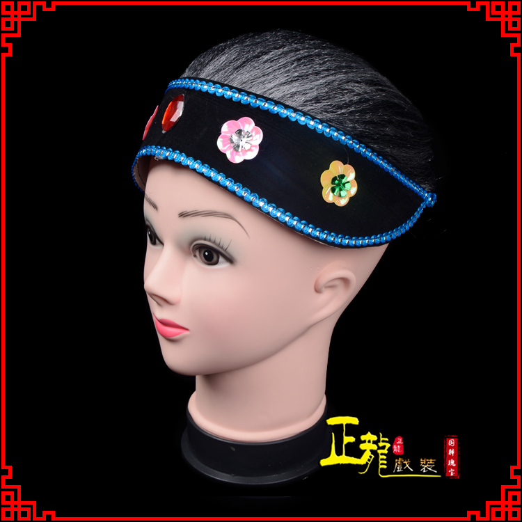 阳新老旦媒婆穷老太婆假发套 老旦头套