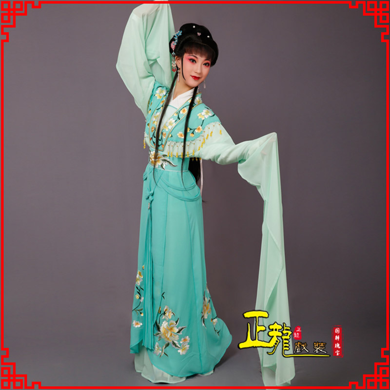 阳新青衣水袖戏服演出服 云肩花旦衣